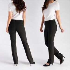 Betabrand Classic Straight Dress Pant Yoga Pant Black Size Small